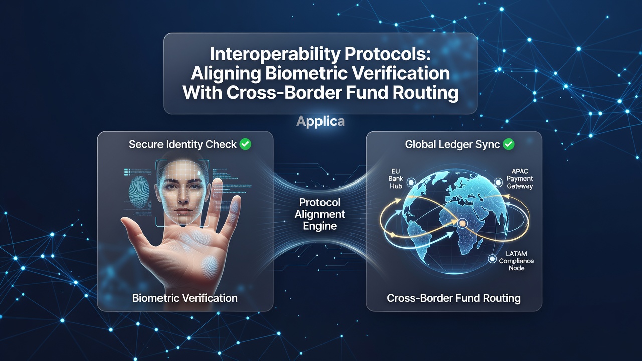 Network diagram illustrating protocol layers connecting biometric verification to international payment gateways in table game environments